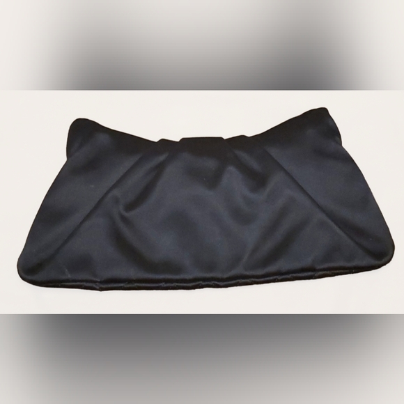 Authentic CHANEL Half Moon Satin Clutch - Picture 2 of 7
